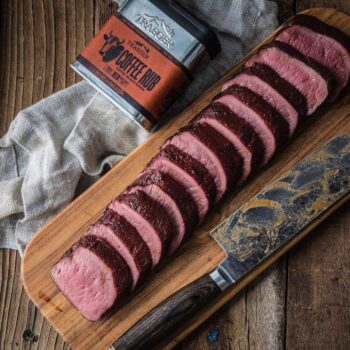 Traeger coffee rub lifestyle image - hotboxstoves.co.uk