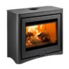 Di Lusso R6 Cube Eco curved side - hotboxstoves.co.uk