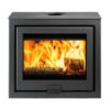 Di Lusso R6 Cube Eco front - hotboxstoves.co.uk