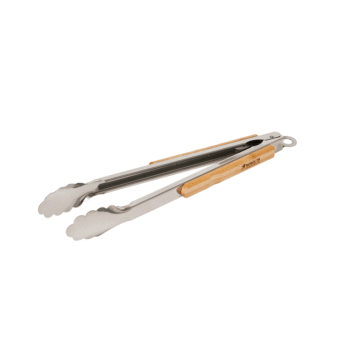 Monolith grill tongs side view - hotboxstoves.co.uk