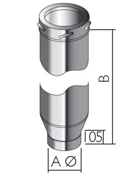 Schiedel ICID SW-DW Adjustable Starter Section (Long)