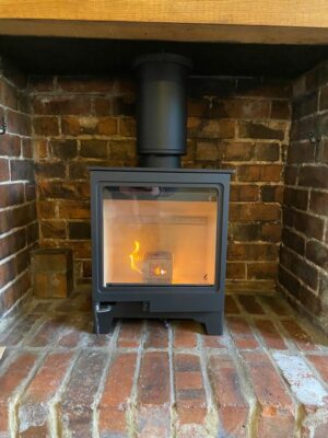 log burner chimney sweep