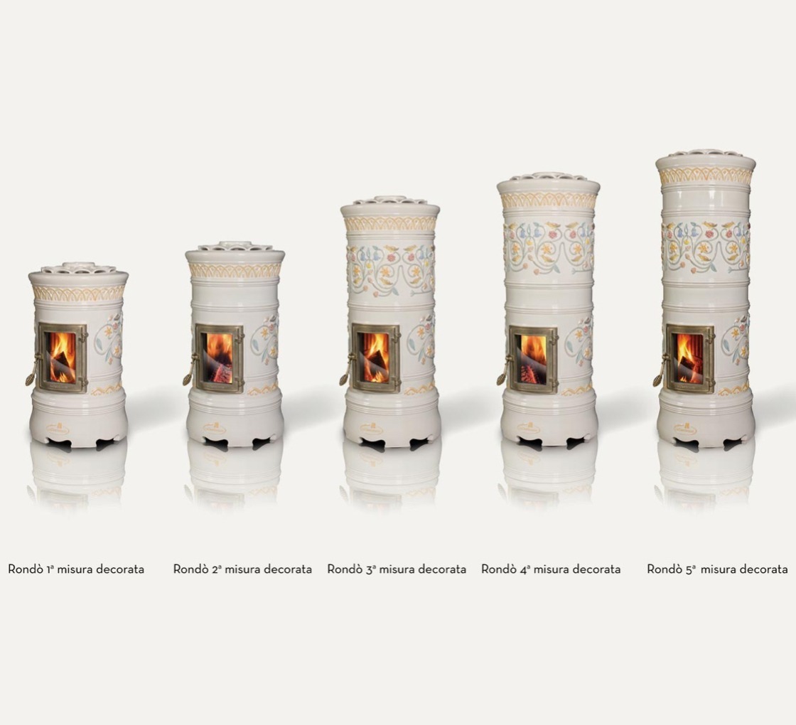 La Castellamonte Rondo decorated - hotboxstoves.co.uk