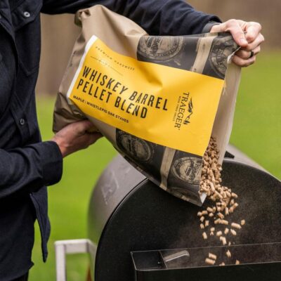 Traeger x WhistlePig Whisky Barrel BBQ Hardwood Pellets lifestyle 1 - hotboxstoves.co.uk