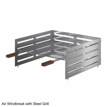 Air BBQ Grill & Windbreak Cutout - hotboxstoves.co.uk