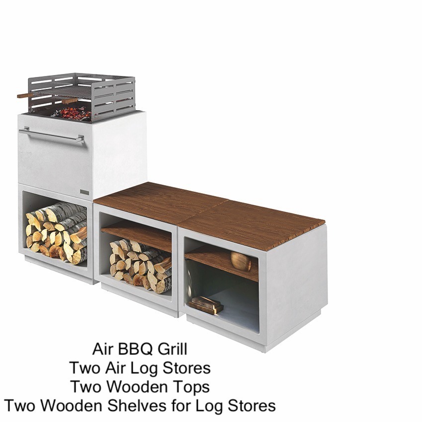 Air - BBQ Grill configuration 1 - hotboxstoves.co.uk