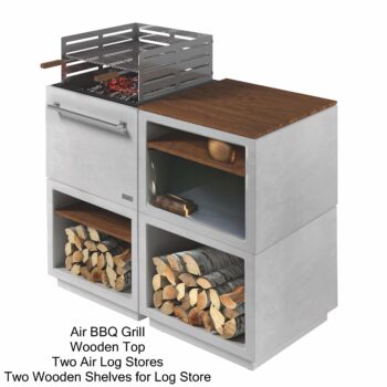 Air BBQ Grill configuration 3 - hotboxstoves.co.uk