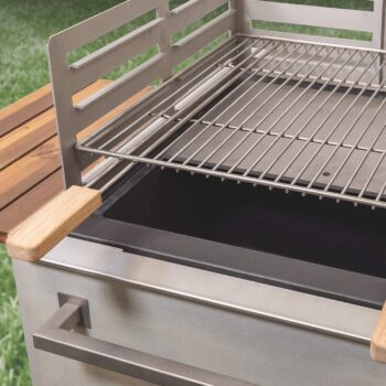BBQ Grill and Windbreak Detail - hotboxstoves.co.uk