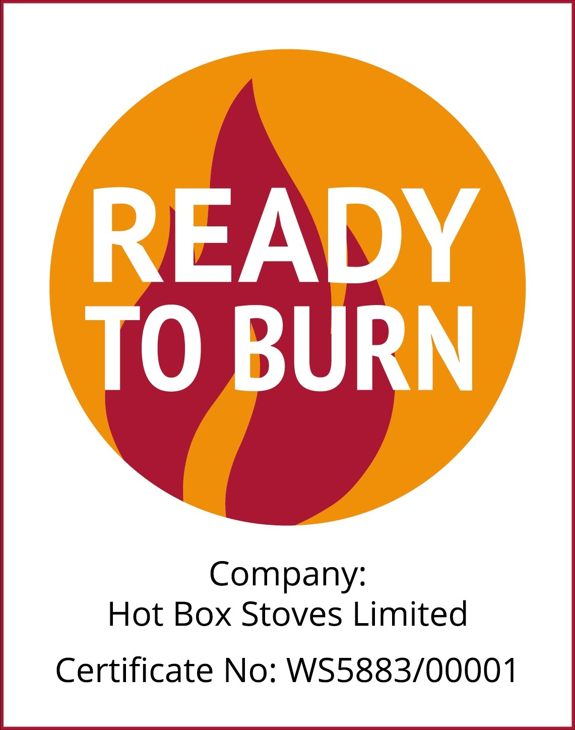 Ready to Burn Logo - hotboxstoves.co.uk