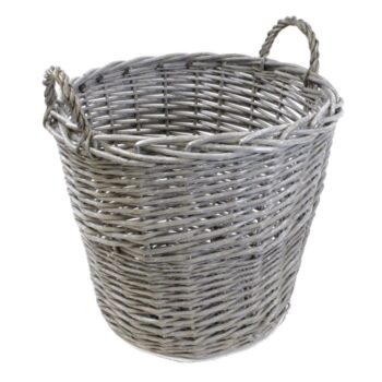 Grey Weave Basket - hotboxstoves.co.uk