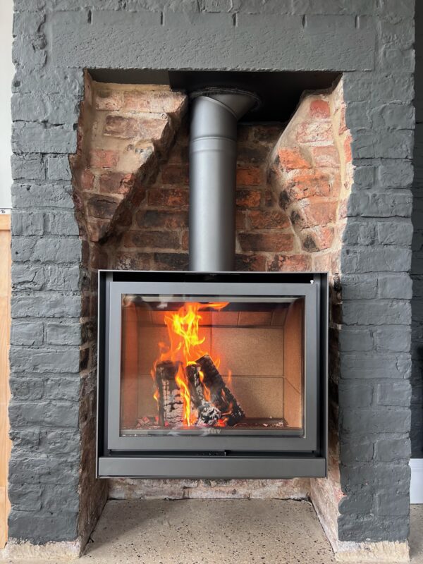 woodburning stove installation