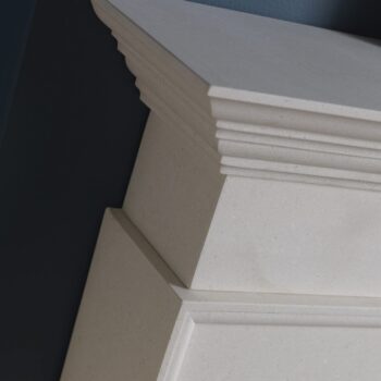 Penman Cortese mantel close up 1 - hotboxstoves.co.uk