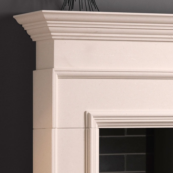 Penman Cortese mantel close up 2 - hotboxstoves.co.uk