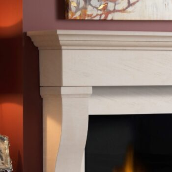 Tavira mantel close up - hotboxstoves.co.uk
