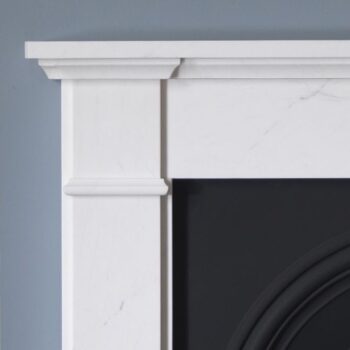 Velletri Clara Pura Marble close up - hotboxstoves.co.uk