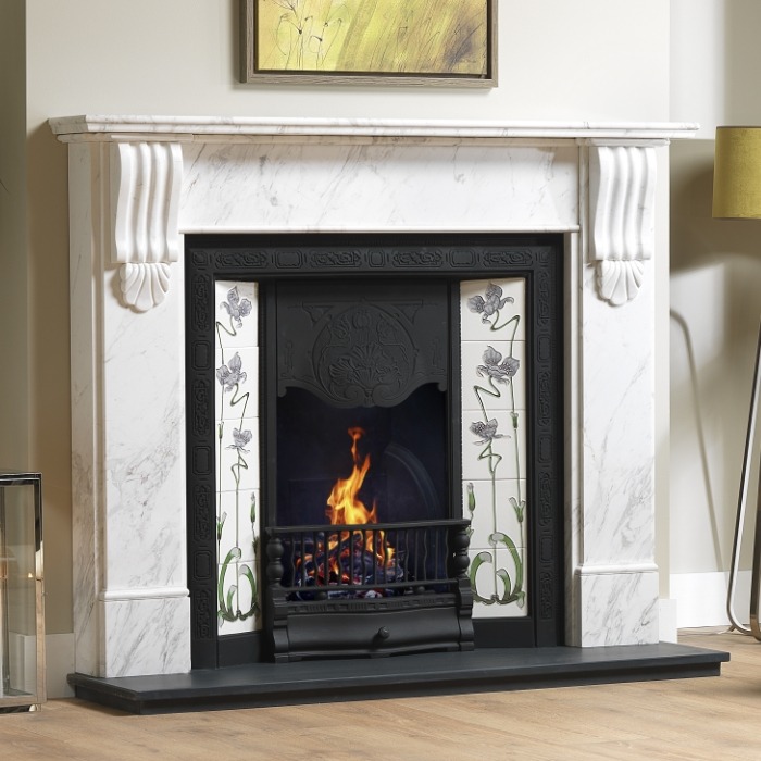 kingston Kallos Fire surround close up 2 - hotboxstoves.co.uk