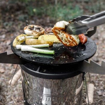 Rocket Stove grill plate lifestyle - hotboxstoves.co.uk