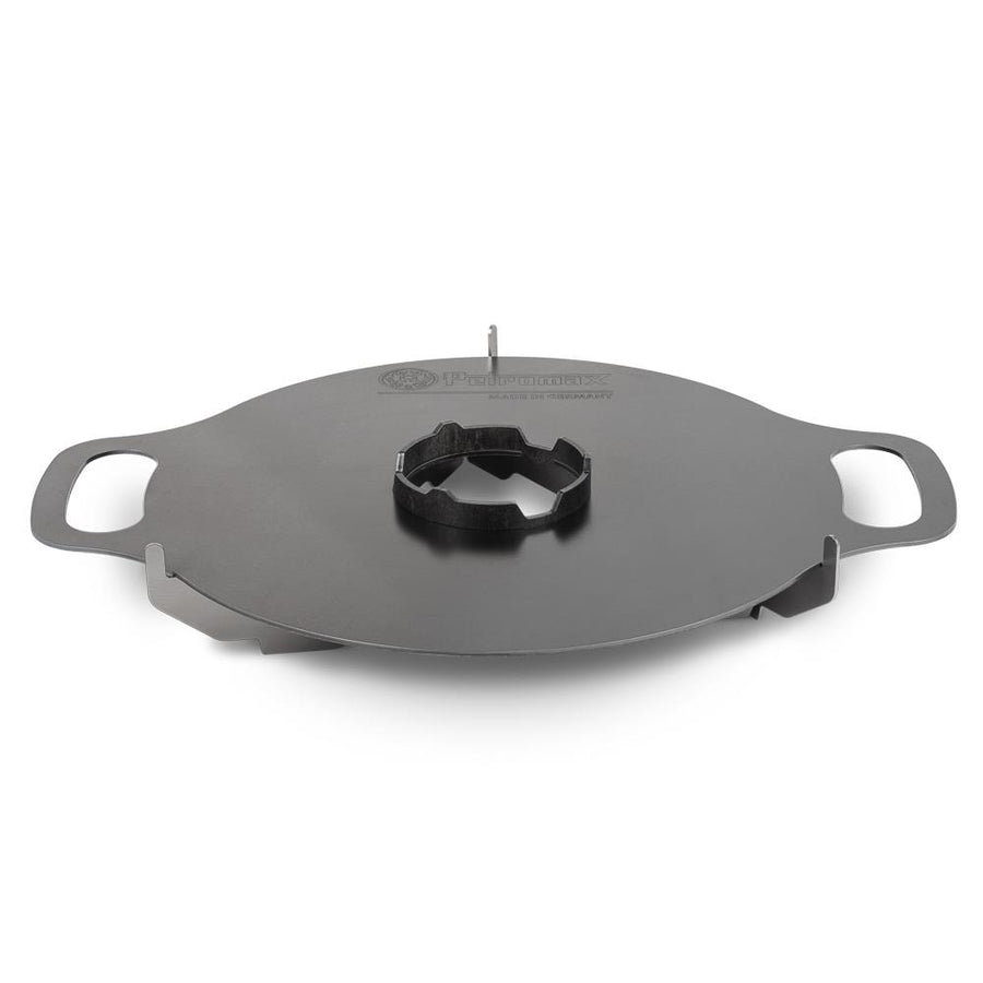 Petromax Atago Grill griddle plate with cooking support - hotboxstoves.co.uk