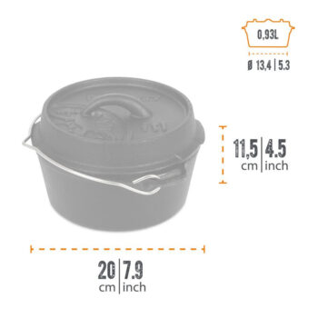 Petromax Dutch Oven 0.93l - hotboxstoves.co.uk