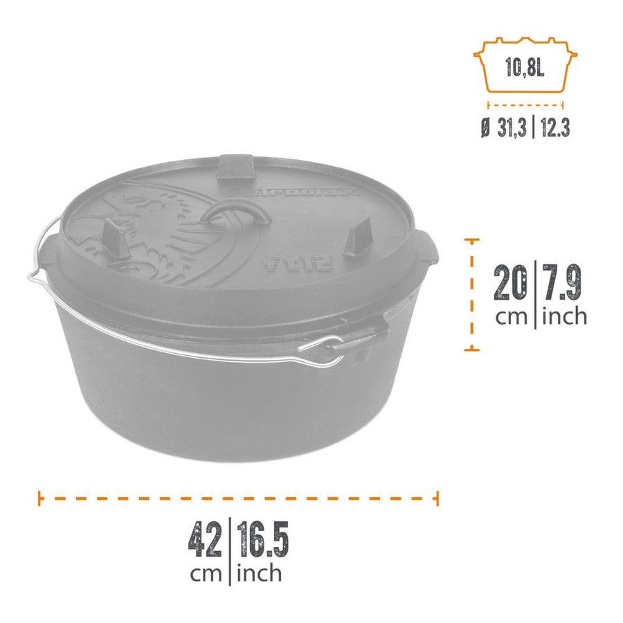 Petromax Dutch Oven 10.8l - hotboxstoves.co.uk