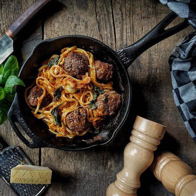 Petromax cast iron grill skillet lifestyle image - hotboxstoves.co.uk