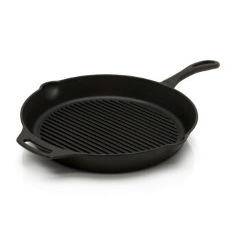 Petromax cast iron grill skillet with a pan handle 35cm image - hotboxstoves.co.uk