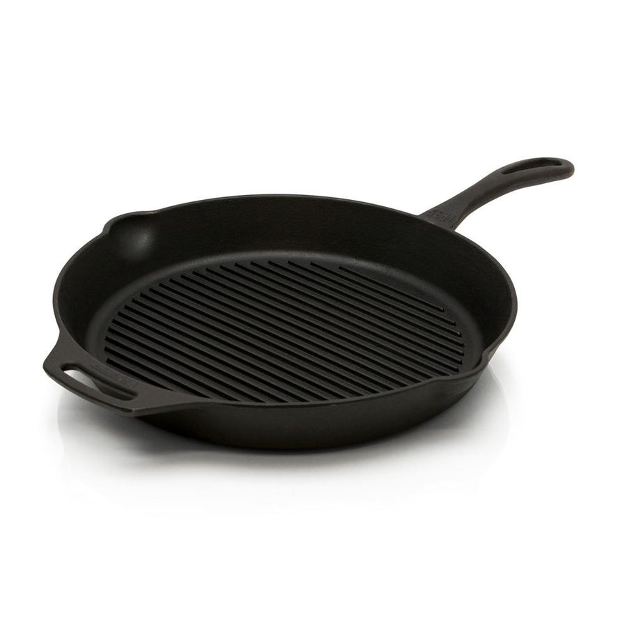 Petromax cast iron grill skillet with a pan handle 35cm image - hotboxstoves.co.uk