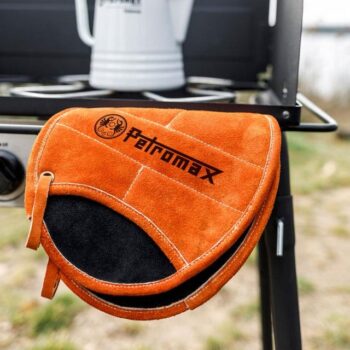 Petromax round potholders with pockets lifestyle image - hotboxstoves.co.uk