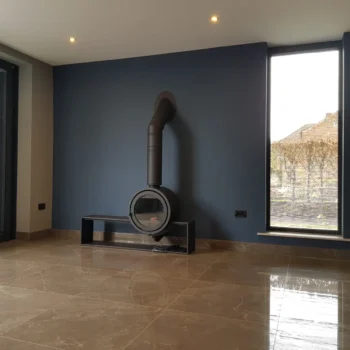 Modern Log Burner Installation - Hot Box Stoves York