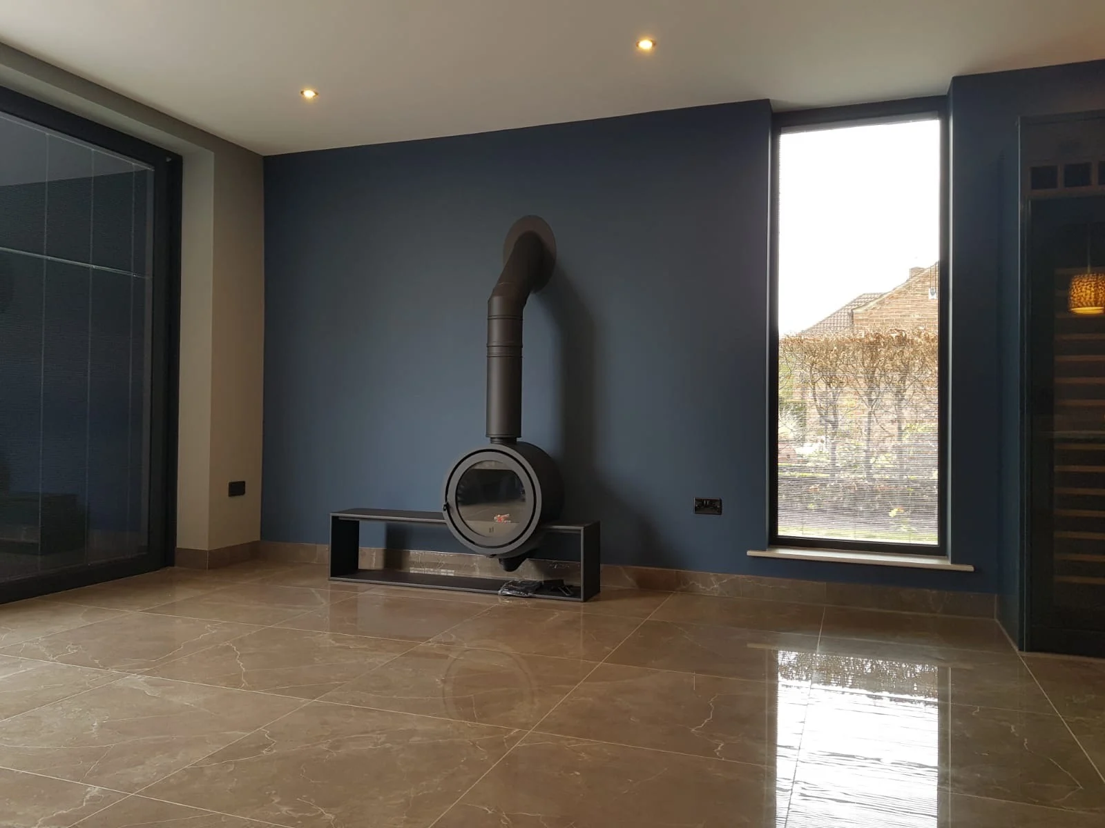 Modern Log Burner Installation - Hot Box Stoves York