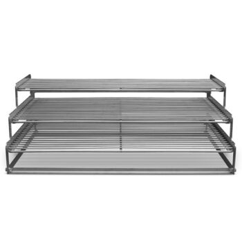 Yoder YS640 3 tier wire cooking rack front - hotboxstoves.co.uk