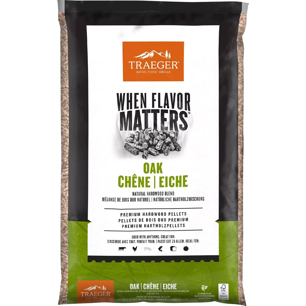 Traeger Oak BBQ Hardwood Pellets